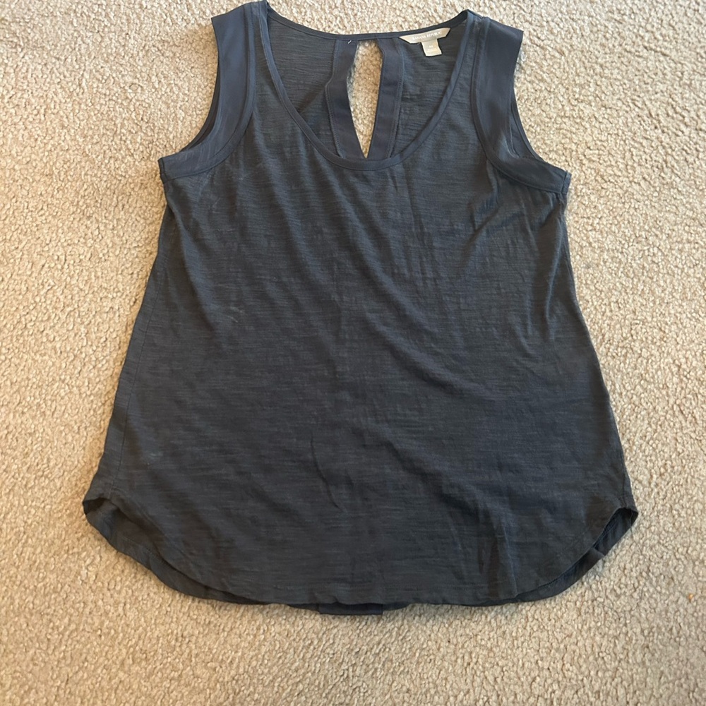 Medium Banana Republic Charcoal Keyhole Tank Top